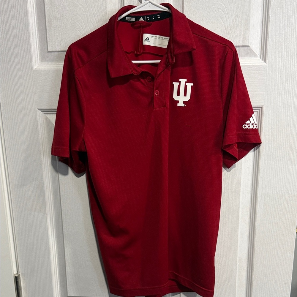 Adidas Indiana IU Men's Crimson Polo Shirt